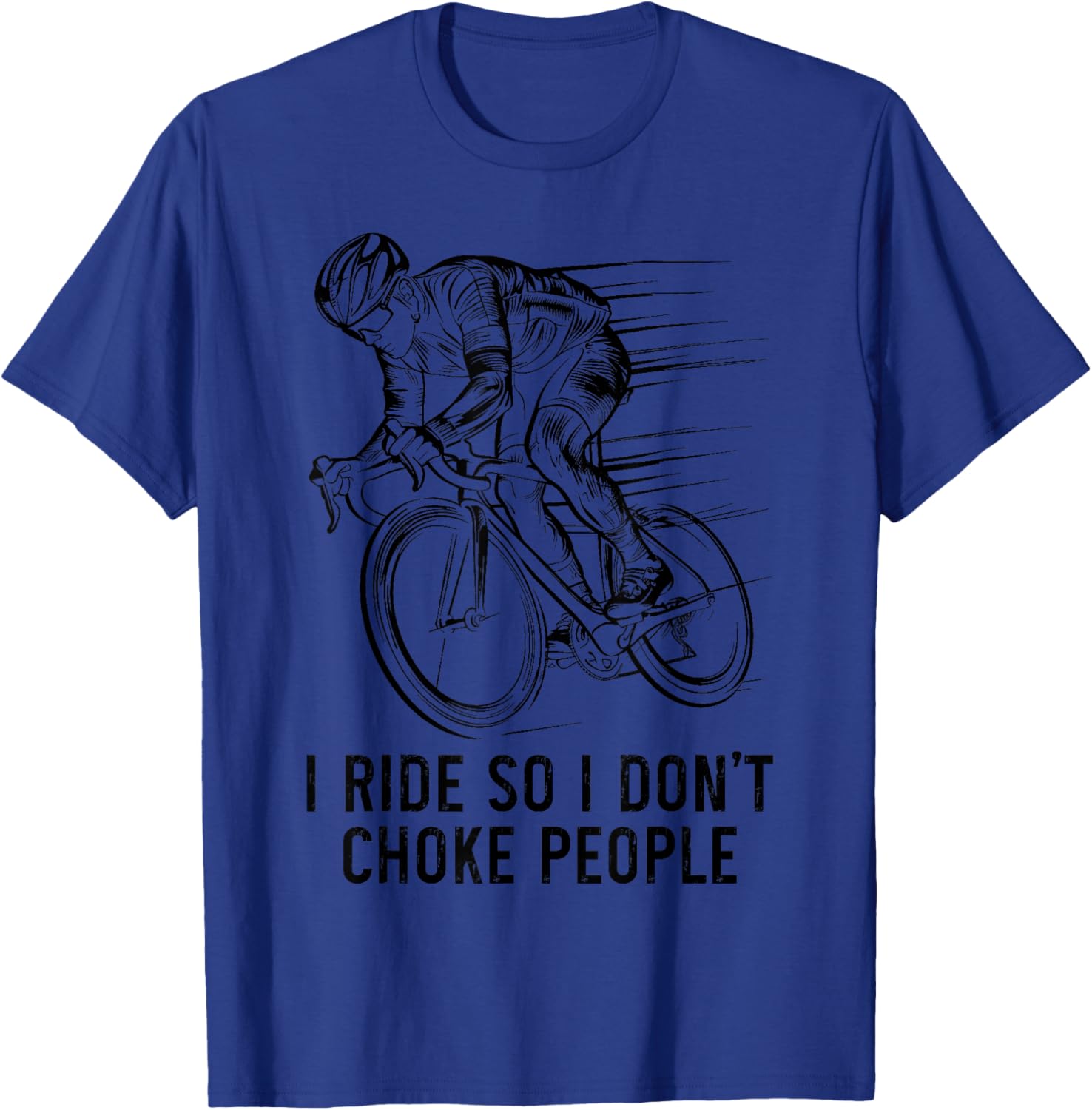 Cycling Road Bike Funny Bicycle Cyclist T-Shirt - T-Shirt | Royal