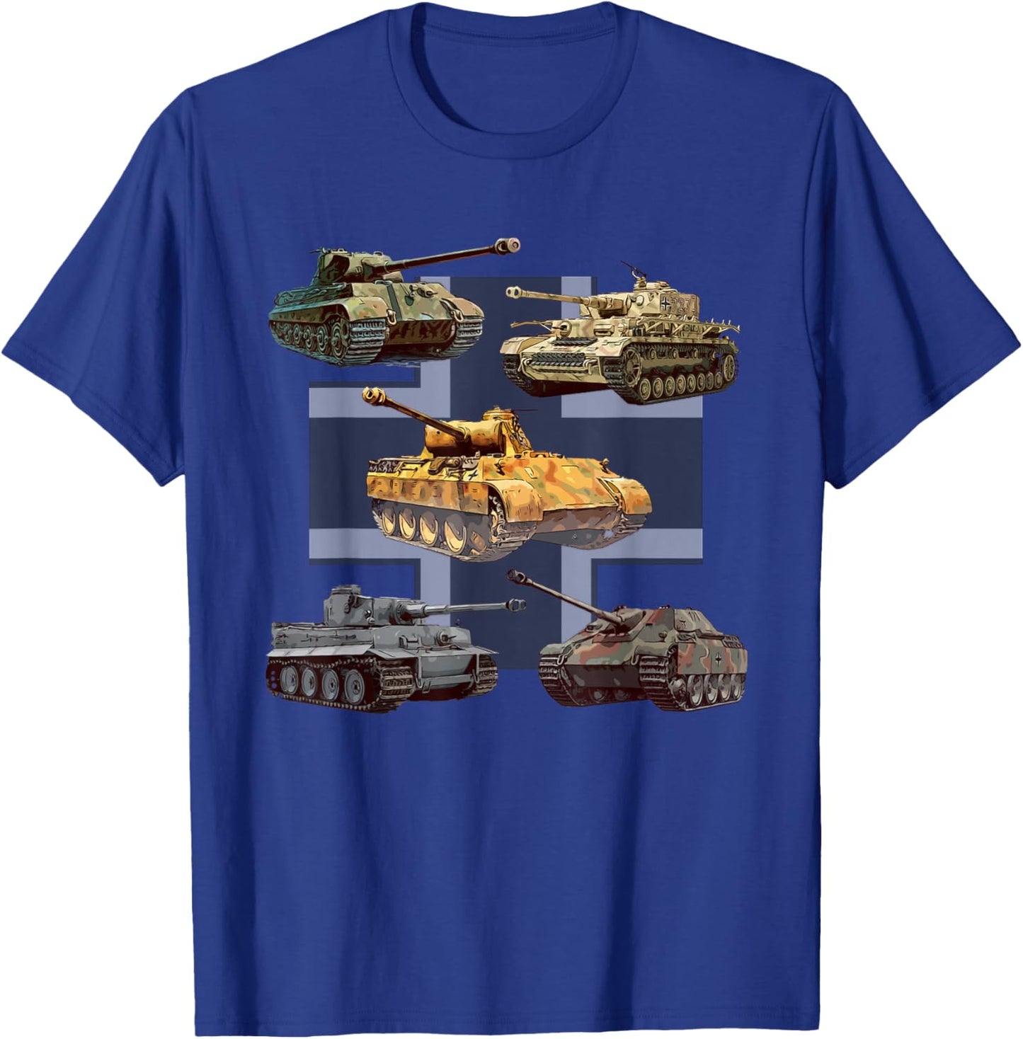 German Tanks WW2 V Panther Jagdpanther Tiger 1 Tiger 2 T-Shirt - T-Shirt | Royal