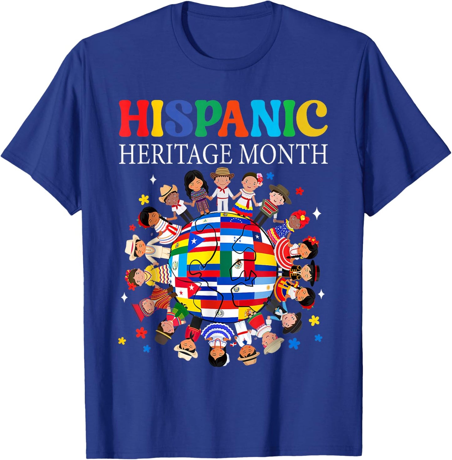 Hispanic Heritage Month Latino Puerto Rico Boys Girls Kids T-Shirt - T-Shirt | Royal