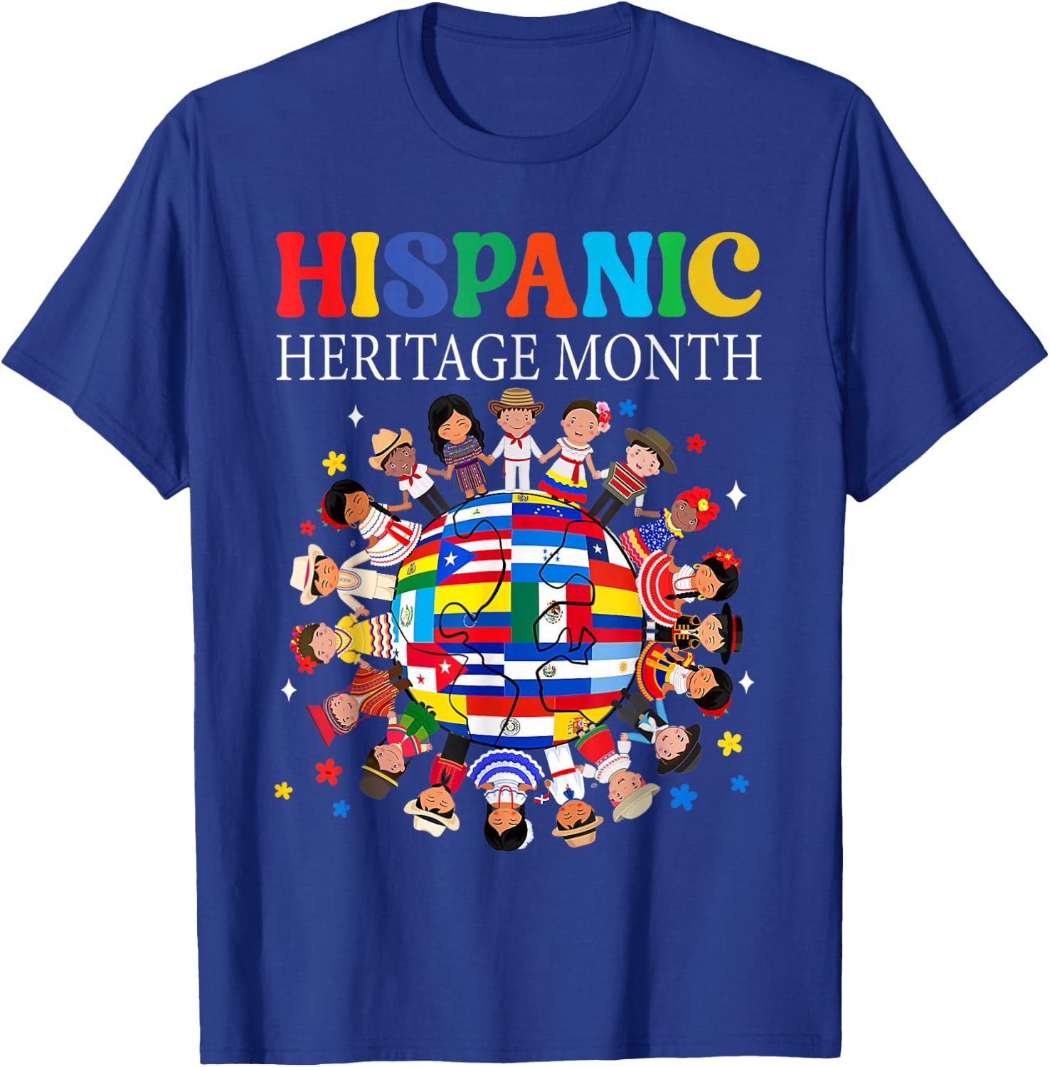 Hispanic Heritage Month Latino Puerto Rico Boys Girls Kids T-Shirt - T-Shirt | Royal