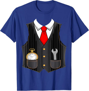 Halloween Train conductor costume for kids men women T-Shirt - T-Shirt | Royal