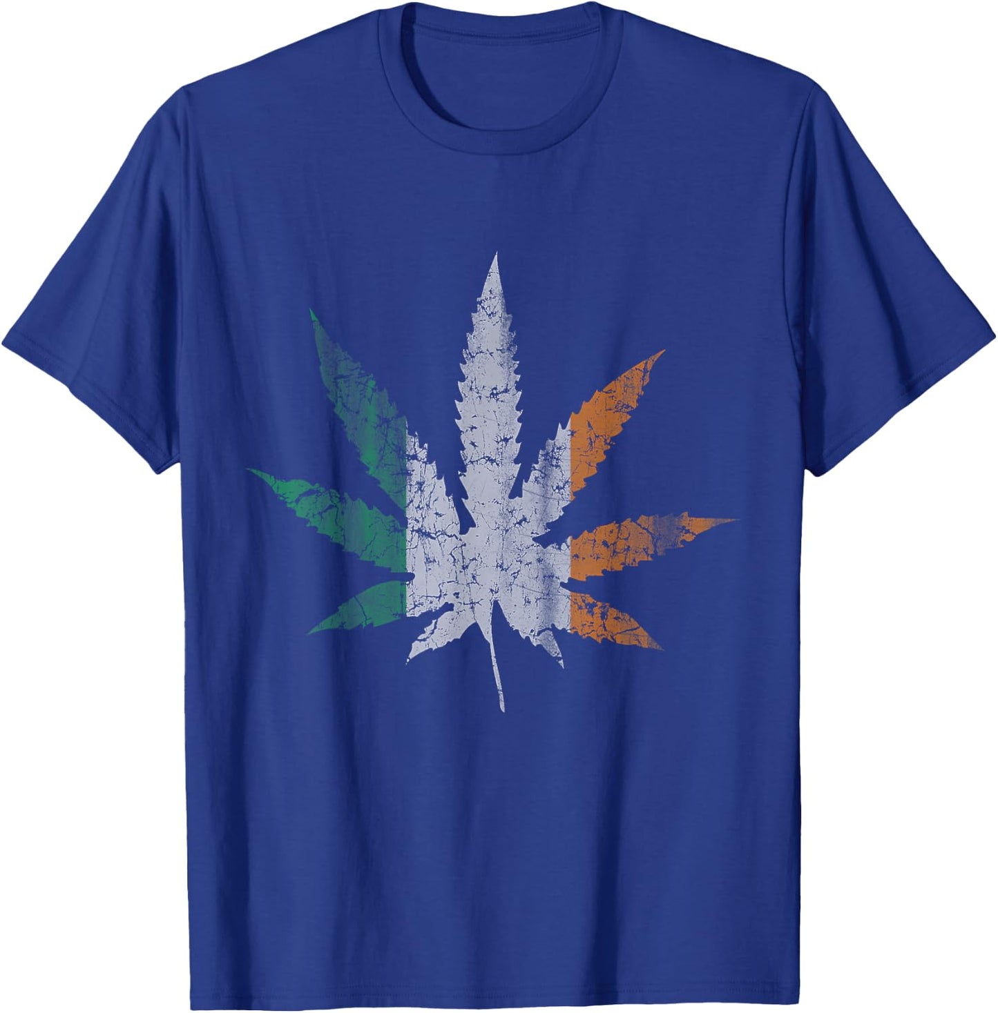 Irish Marijuana Pot Leaf Cannabis St Patricks Day 420 Weed T-Shirt - T-Shirt | Royal