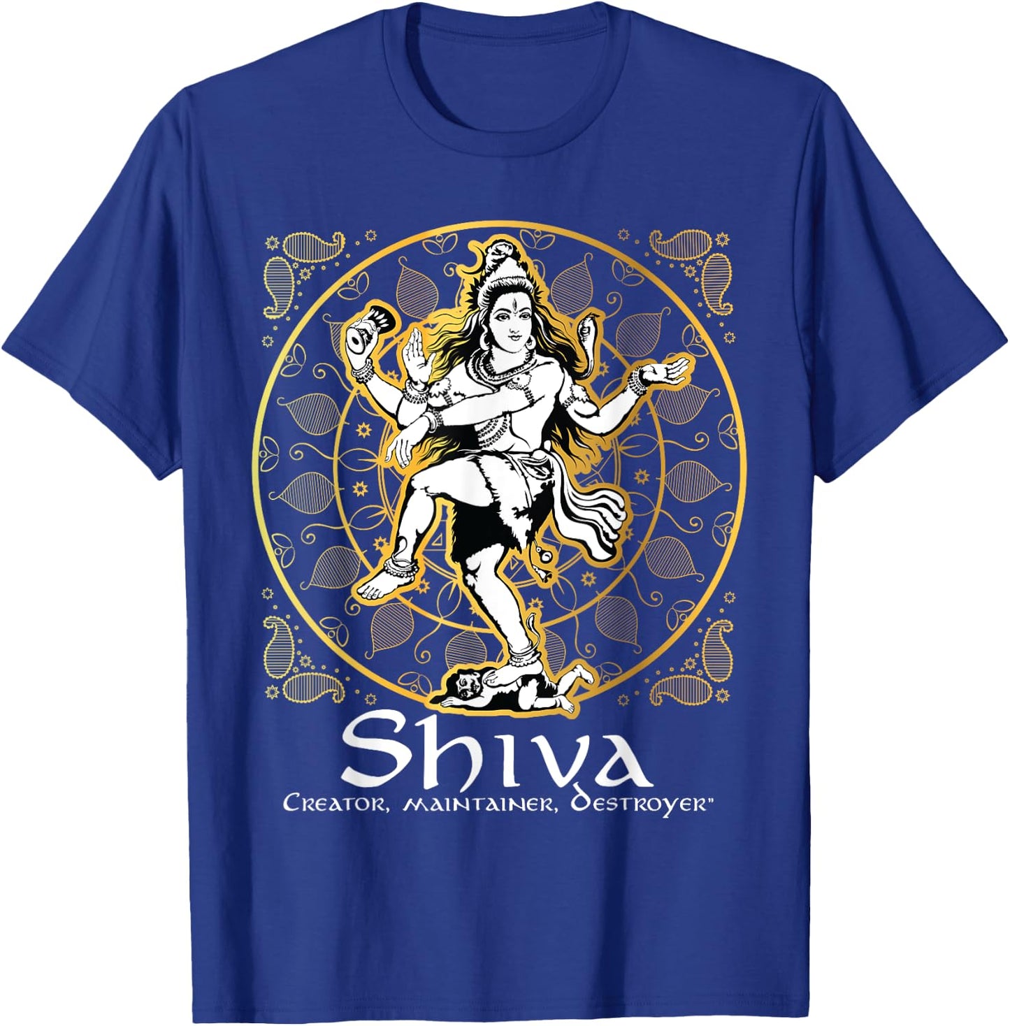 Shiva 'Creator, Maintainer, Destroyer' Hindu Gods Lord Shiva T-Shirt - T-Shirt | Royal