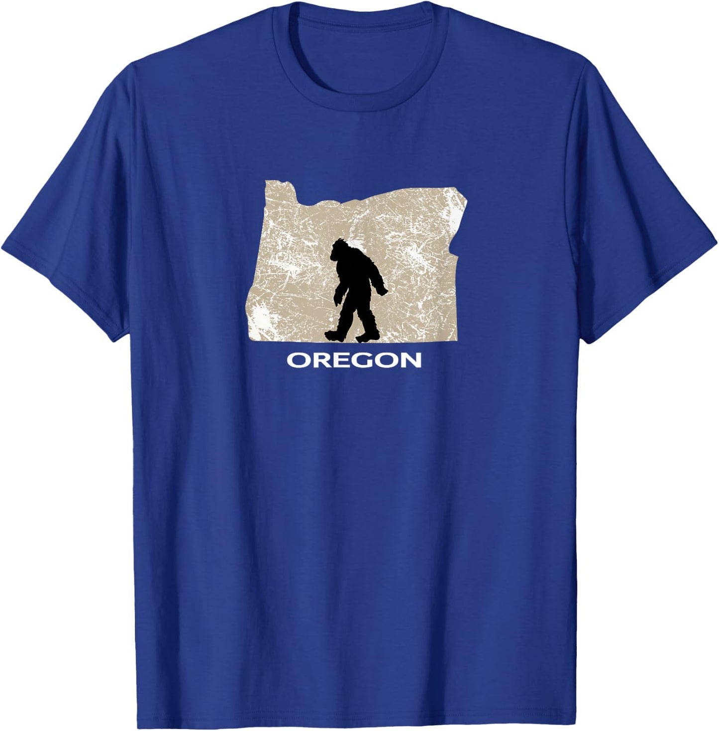 Bigfoot Hunter Funny Oregon Boys Kids State T shirt T-Shirt - T-Shirt | Royal