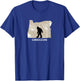 Bigfoot Hunter Funny Oregon Boys Kids State T shirt T-Shirt - T-Shirt | Royal