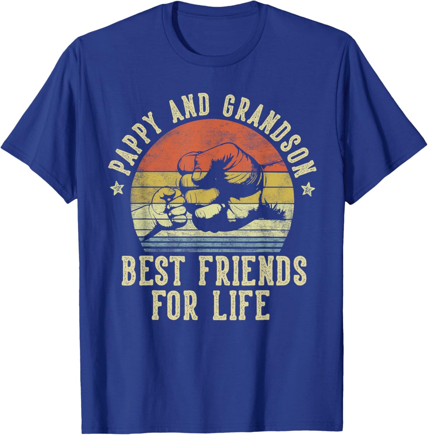 Pappy and Grandson Best Friends for Life Funny Pappy T-Shirt - T-Shirt | Royal