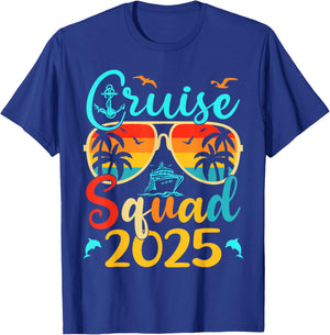 Cruise Squad 2025 Summer Vacation Matching Family Cruise T-Shirt - T-Shirt | Royal
