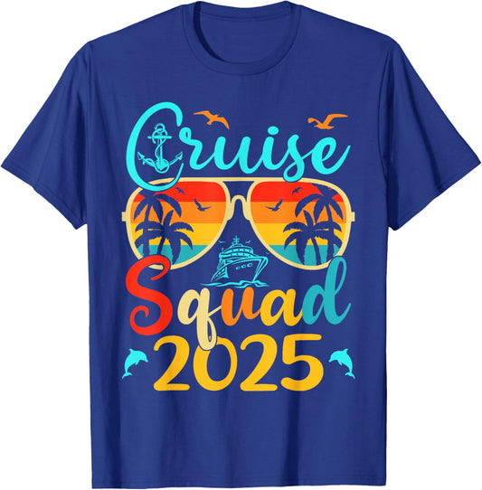 Cruise Squad 2025 Summer Vacation Matching Family Cruise T-Shirt - T-Shirt | Royal