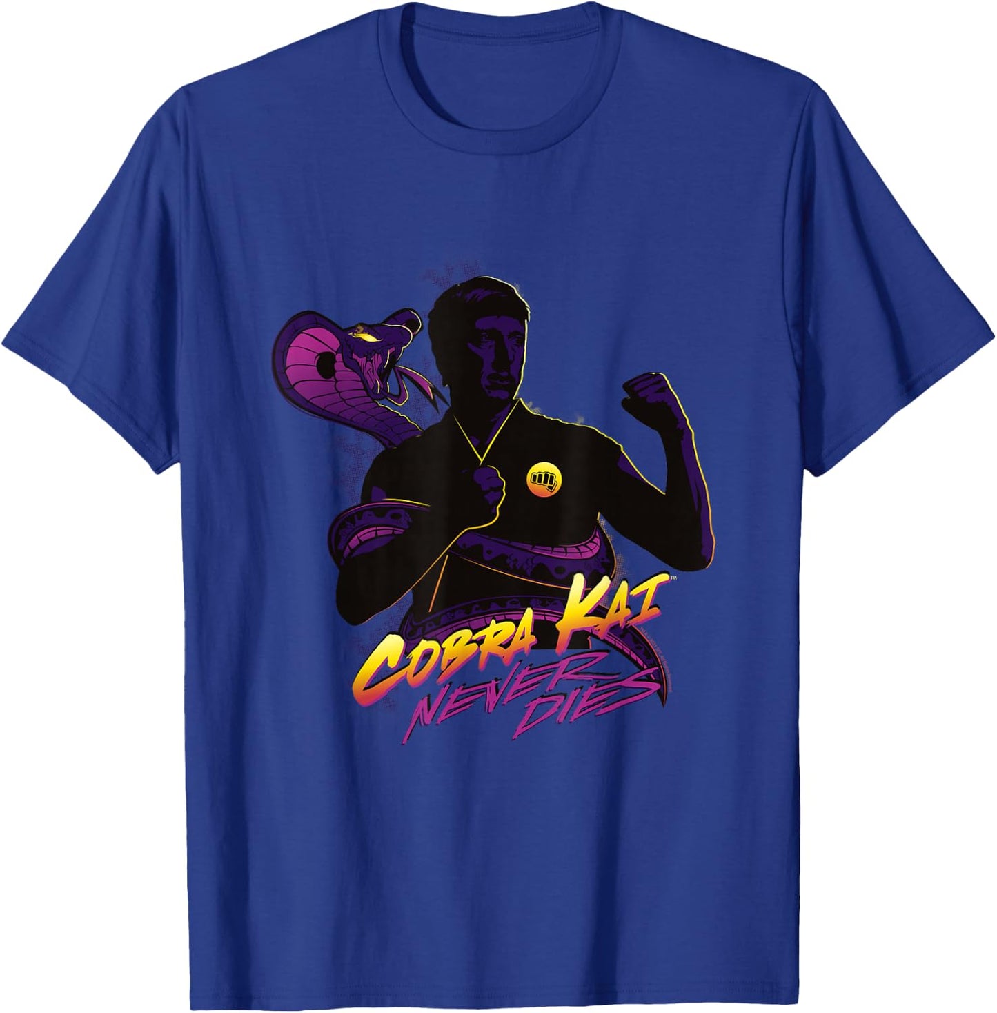 Cobra Kai Never Dies Fight Pose T-Shirt - T-Shirt | Royal
