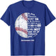 Christian Baseball, Deuteronomy 31:6, Bible Verse, Faith God T-Shirt - T-Shirt | Royal