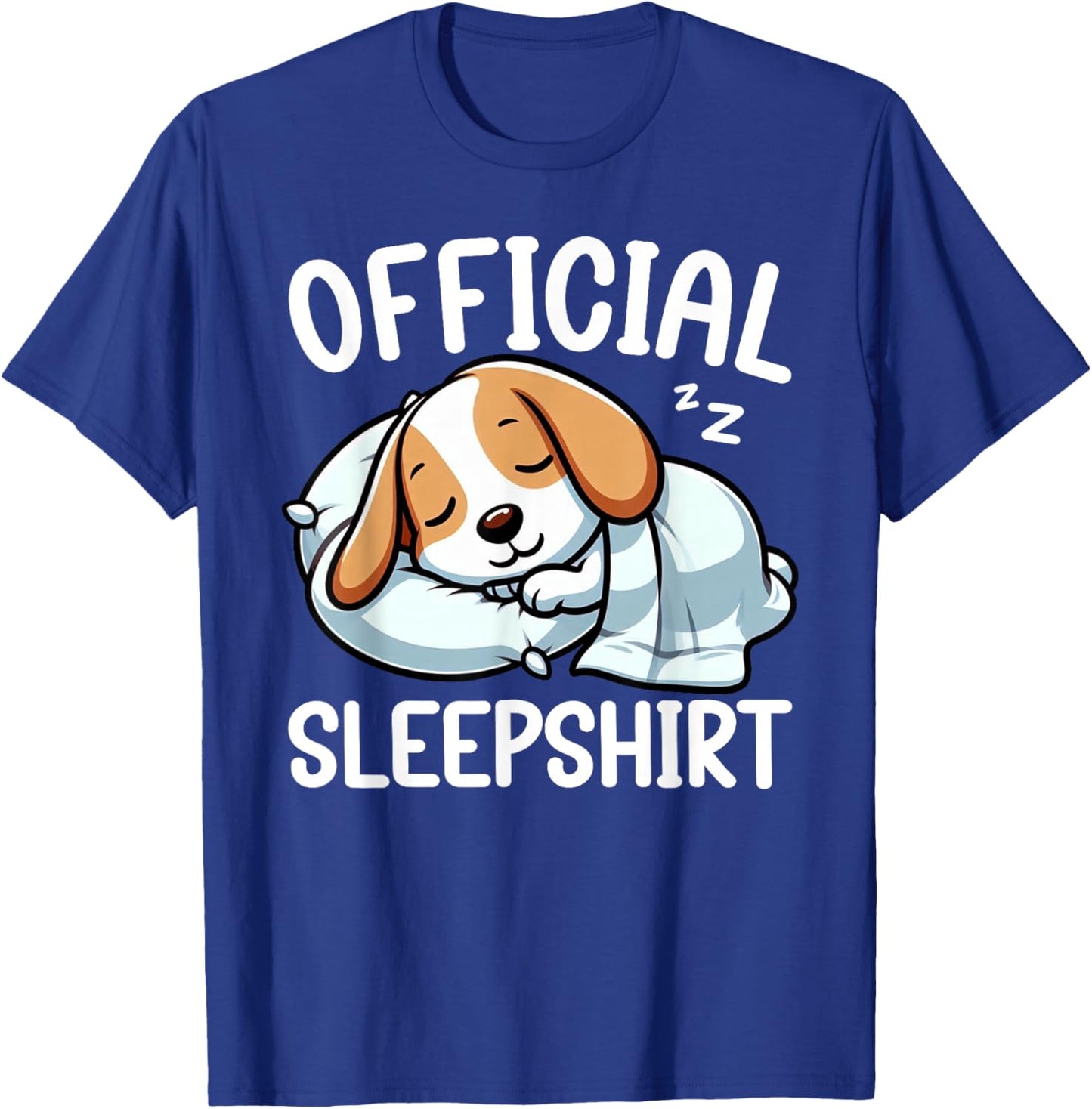 Official Sleepshirt Beagle Lover Funny Lazy Nap Dog Pajama T-Shirt - T-Shirt | Royal