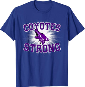 Anna Coyotes Logo Strong Flag HS T-Shirt - T-Shirt | Royal