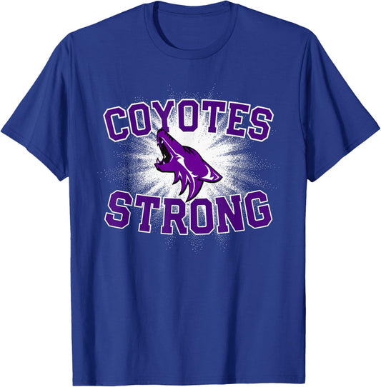 Anna Coyotes Logo Strong Flag HS T-Shirt - T-Shirt | Royal