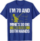 70 Year Old Fishing Lure Fisherman Rod Funny 70 Birthday T-Shirt - T-Shirt | Royal