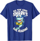 Shark Bookworm Read Book All The Cool Sharks Are Reading T-Shirt - T-Shirt | Royal