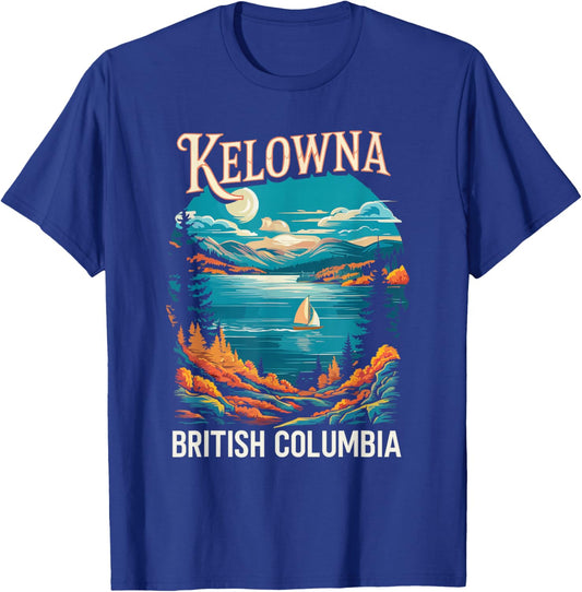 Kelowna British Columbia Travel I Love Canada T-Shirt - T-Shirt | Royal