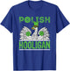 Polish Hooligan St. Patricks Day Eagle Shamrock Irish T-Shirt - T-Shirt | Royal