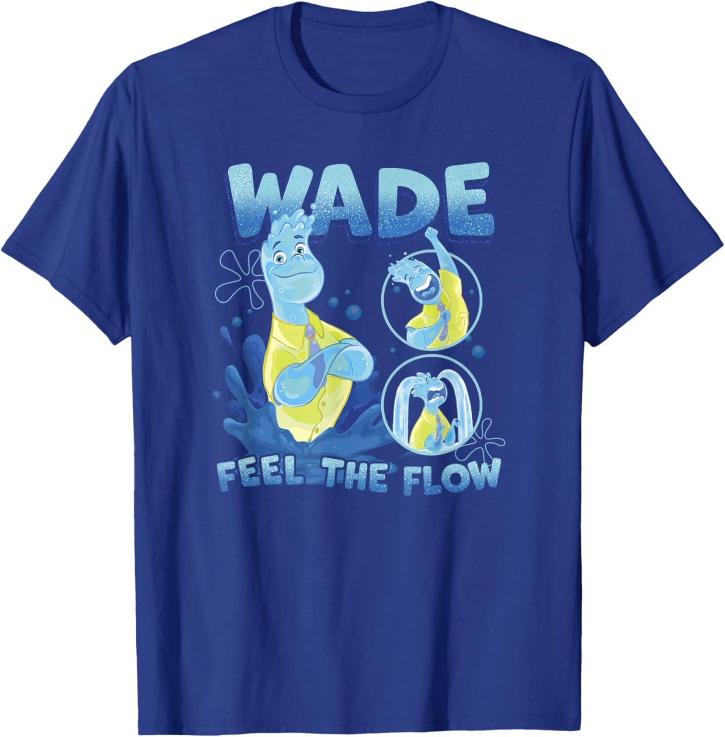 Disney Pixar Elemental Feel The Flow Wade Portrait T-Shirt - T-Shirt | Royal
