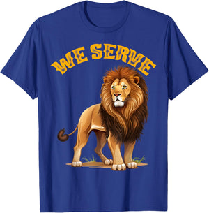 Lions Club member We Serve gift T-Shirt - T-Shirt | Royal