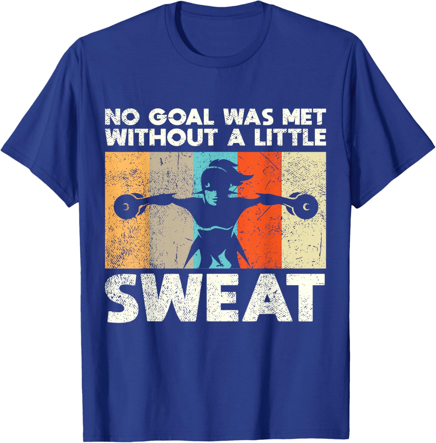 Women Workout Gym Saying Motivational Fitness Lover Gift T-Shirt - T-Shirt | Royal