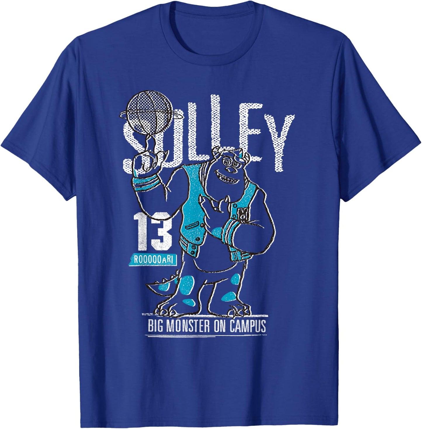 Disney PIXAR Monsters University Sulley Basketball T-Shirt - T-Shirt | Royal