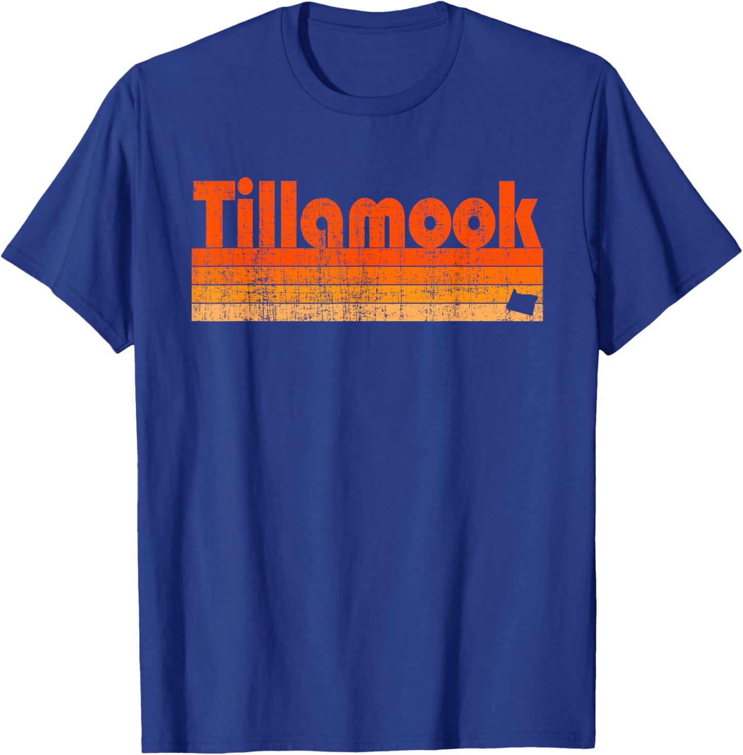 Tillamook, Oregon Retro 80s Style T-Shirt - T-Shirt | Royal