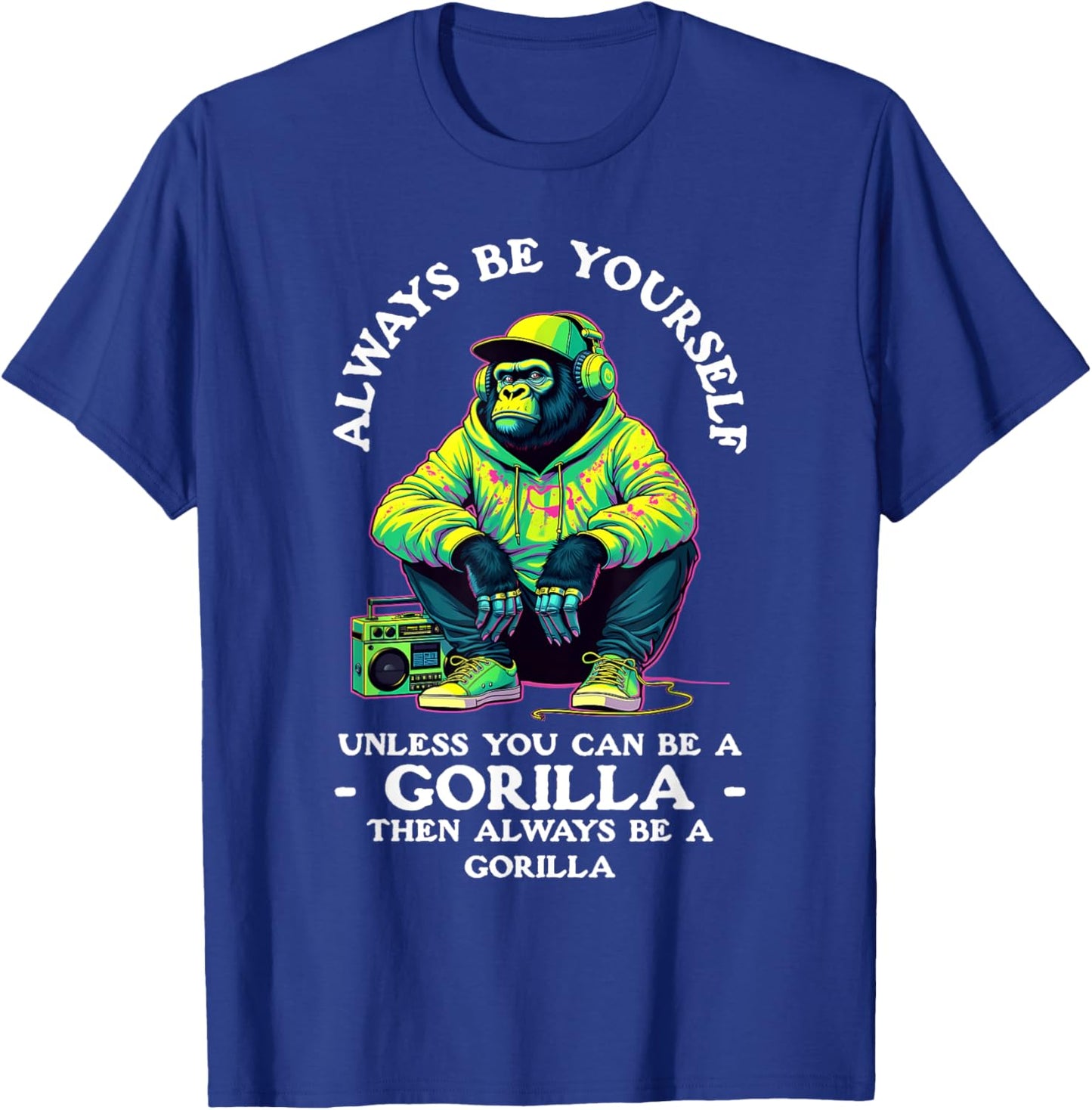 Funny Gorilla Art Women Primate Animal Gorilla Lover T-Shirt - T-Shirt | Royal
