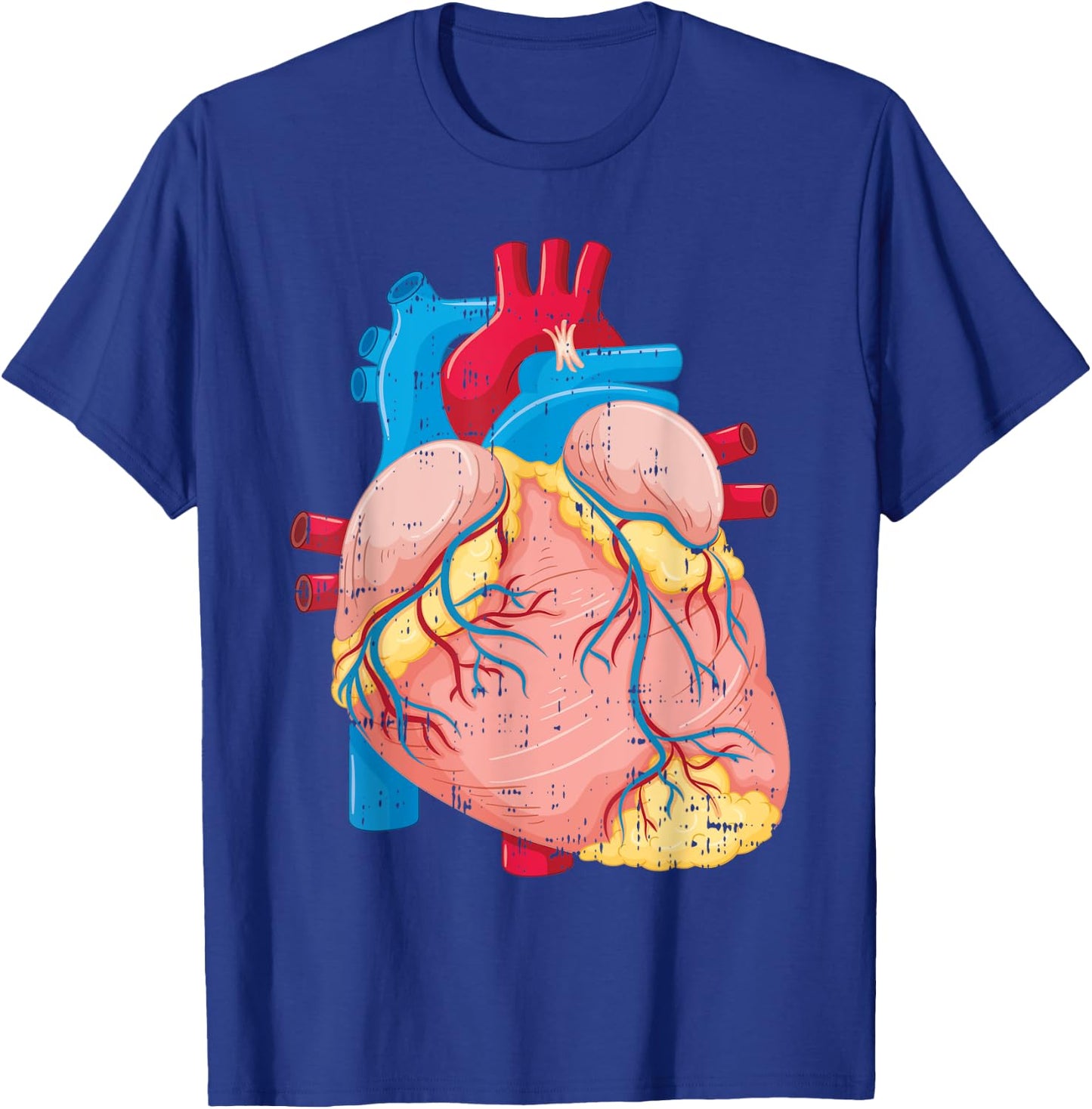 Human Anatomy Heart Cartoon Nurse Doctor Science Lover Gifts T-Shirt - T-Shirt | Royal
