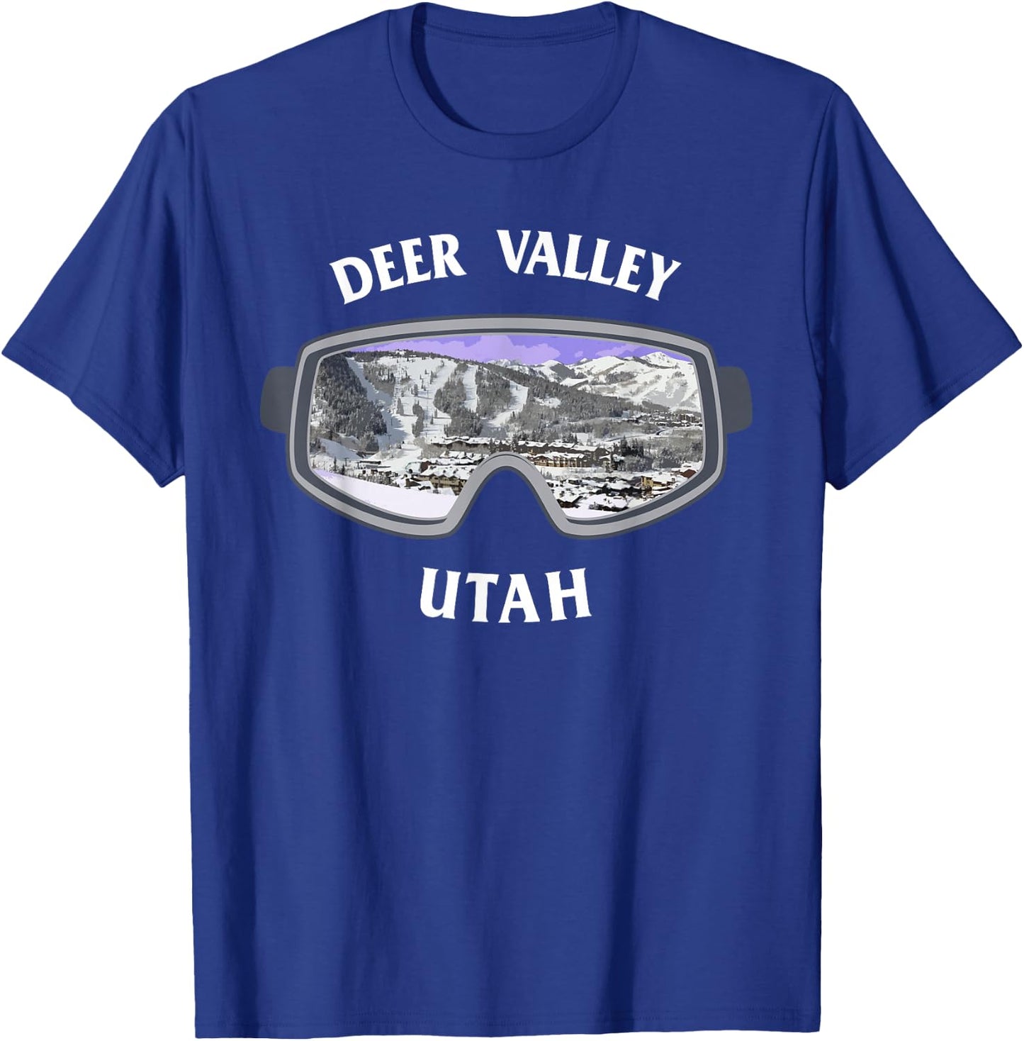 Deer Valley Utah Ski Snowboard T Shirt T-Shirt - T-Shirt | Royal