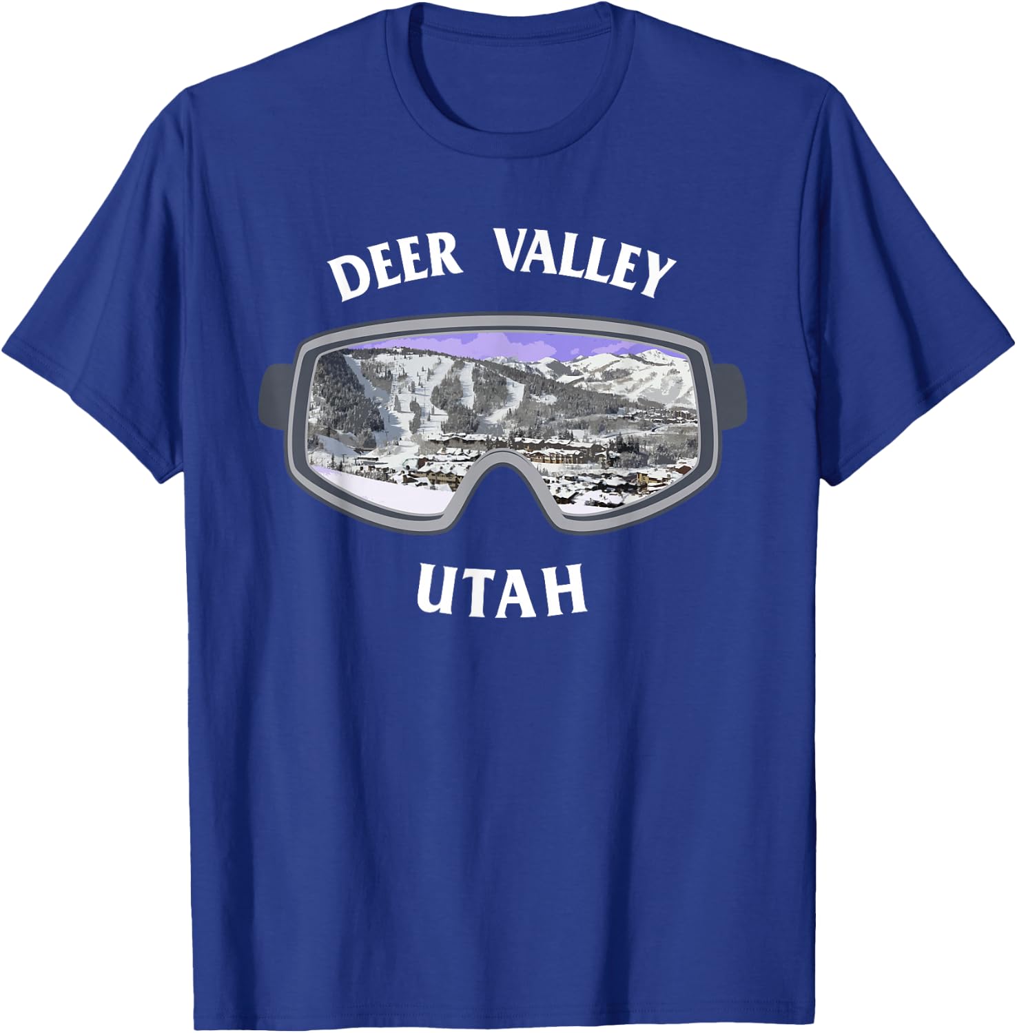 Deer Valley Utah Ski Snowboard T Shirt T-Shirt - T-Shirt | Royal