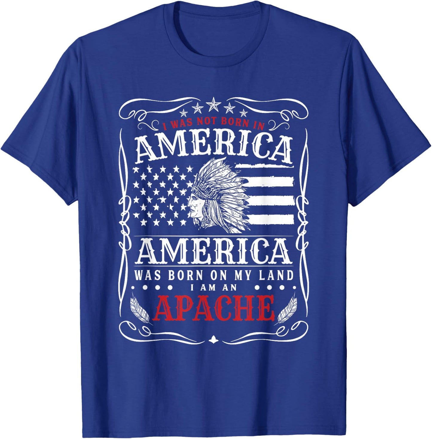 Native American Apache T-Shirt - T-Shirt | Royal