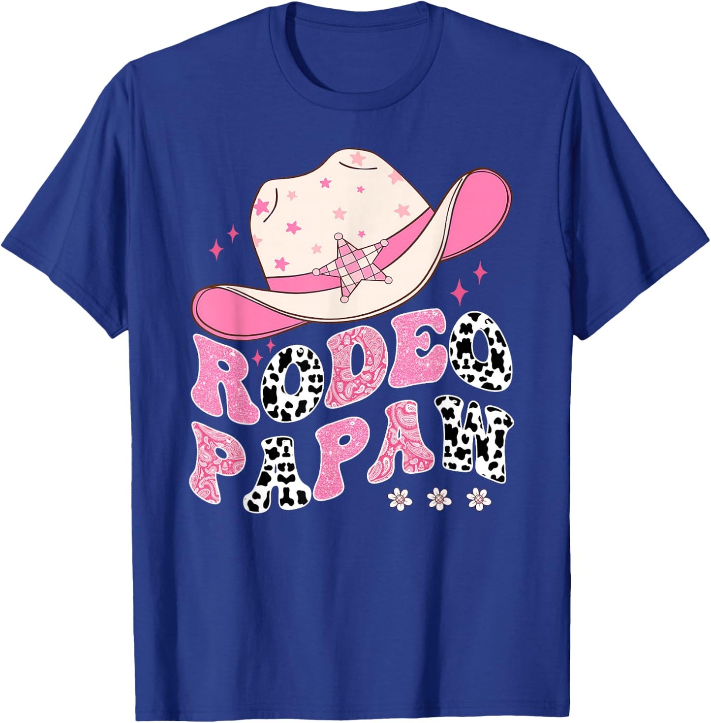 Rodeo Papaw Pink CowGirl 1St Birthday Family Matching T-Shirt - T-Shirt | Royal