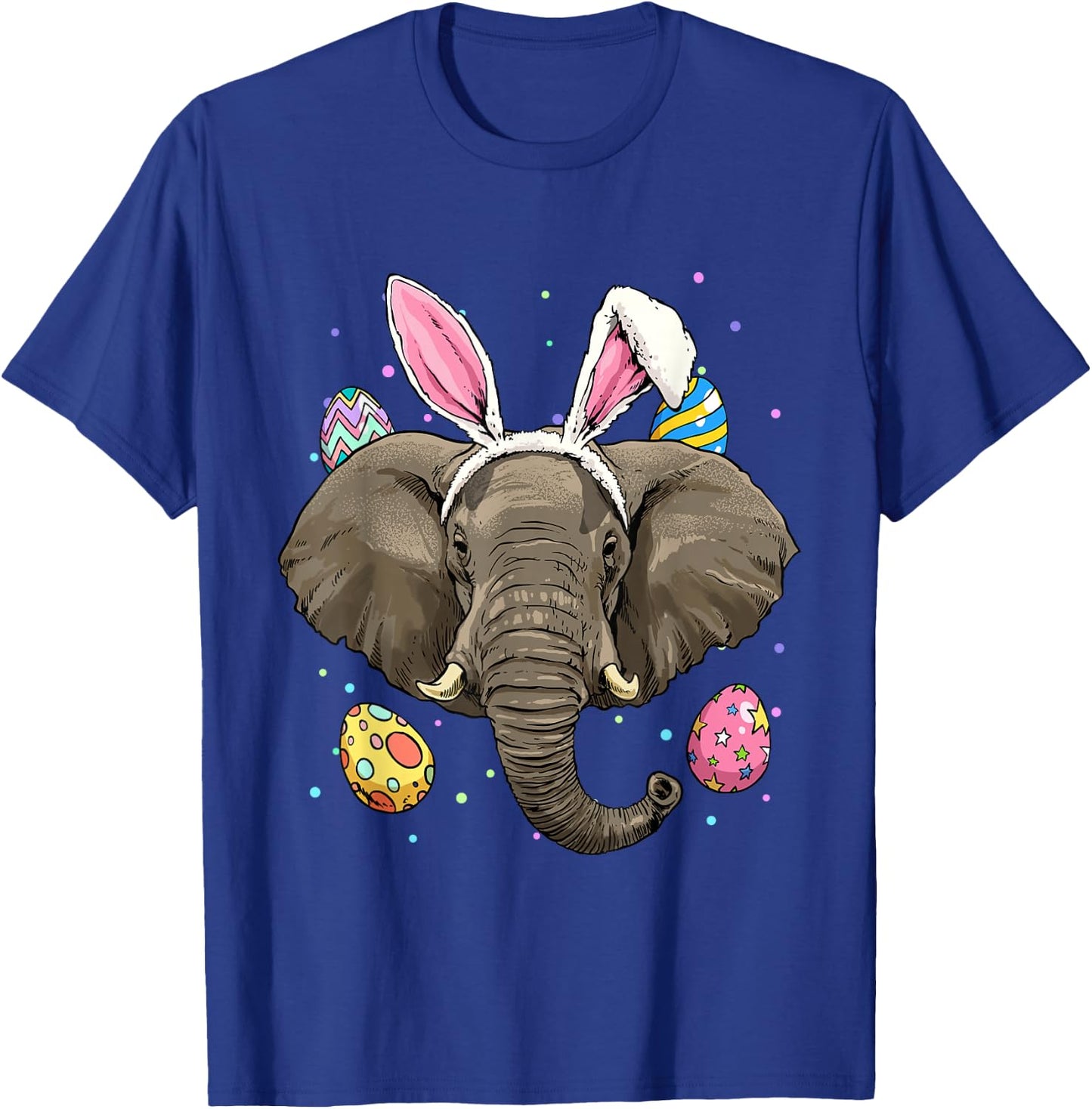 Easter Bunny Elephant Shirt Egg Hunt Animal Elephant Lover T-Shirt - T-Shirt | Royal