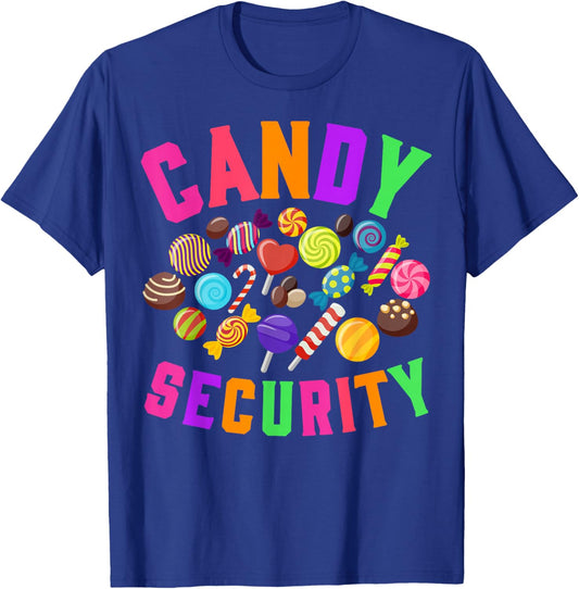 Candy Security Funny Halloween Costume Party T-Shirt - T-Shirt | Royal