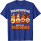 Thanksgiving with My Gnomies Shirt, Funny Fall Gnome Pumpkin T-Shirt - T-Shirt | Royal