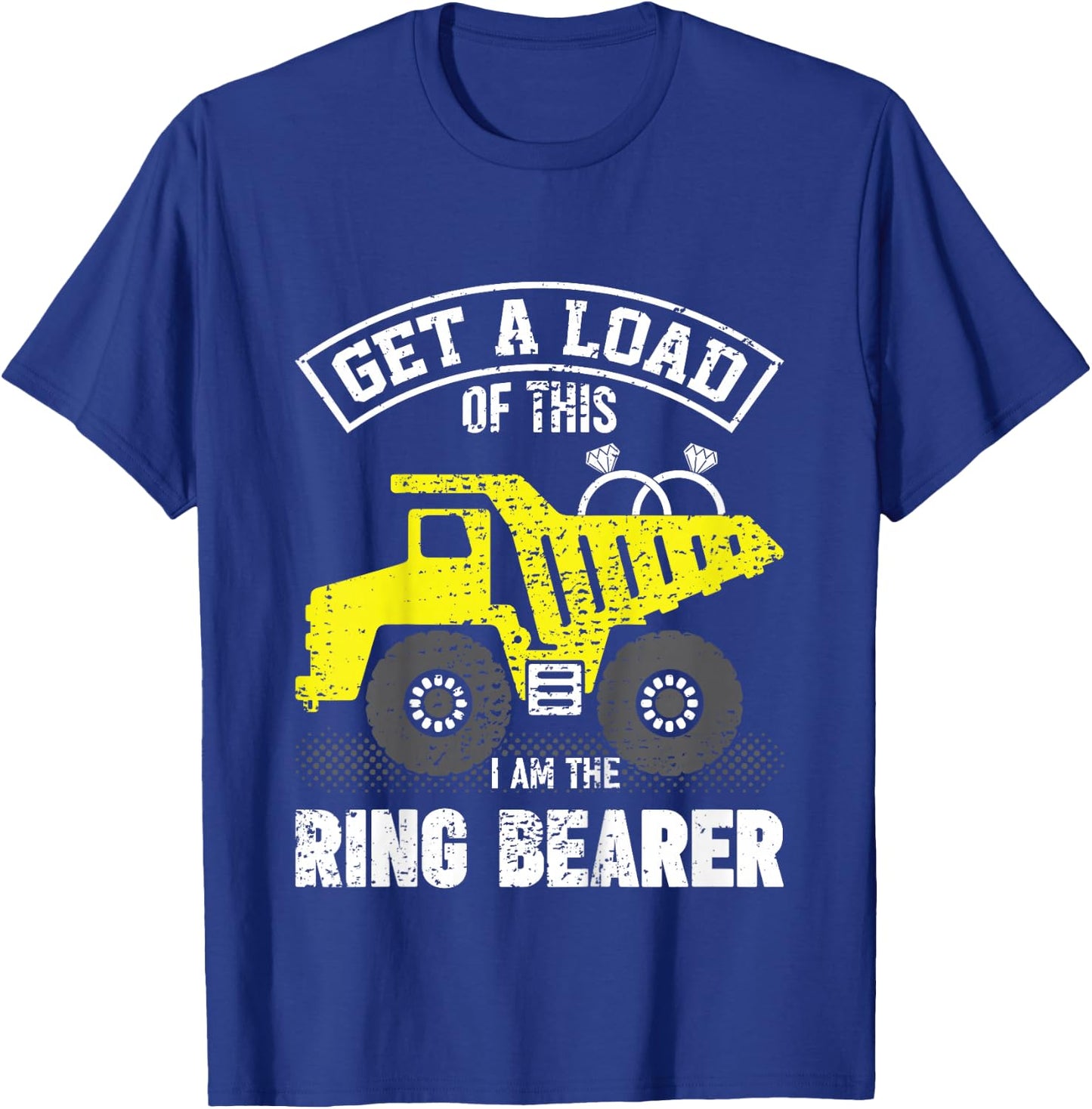 Kids Ring Bearer Gifts For Boys Get A Load Of This Truck Wedding T-Shirt - T-Shirt | Royal