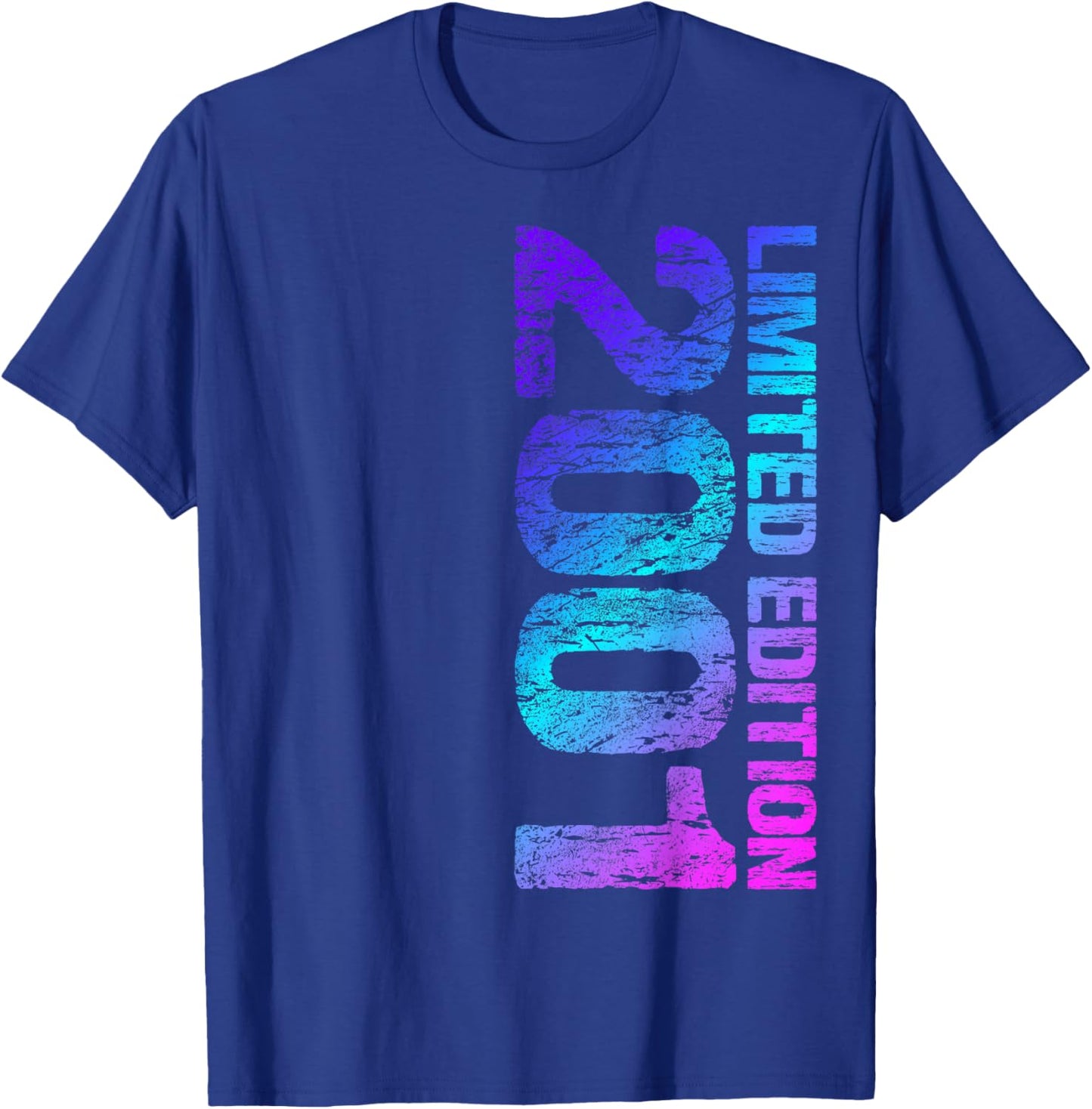 2001 Mann Frau 25. Geburtstag Limited Edition 25 T-Shirt - T-Shirt | Royal