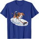 Beagle Playing Ice Hockey Beagles Dog Men Women T-Shirt - T-Shirt | Royal