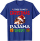 Cute Australian Shepherd Dog This is my Christmas Pajama Women Kids T-Shirt - T-Shirt | Royal