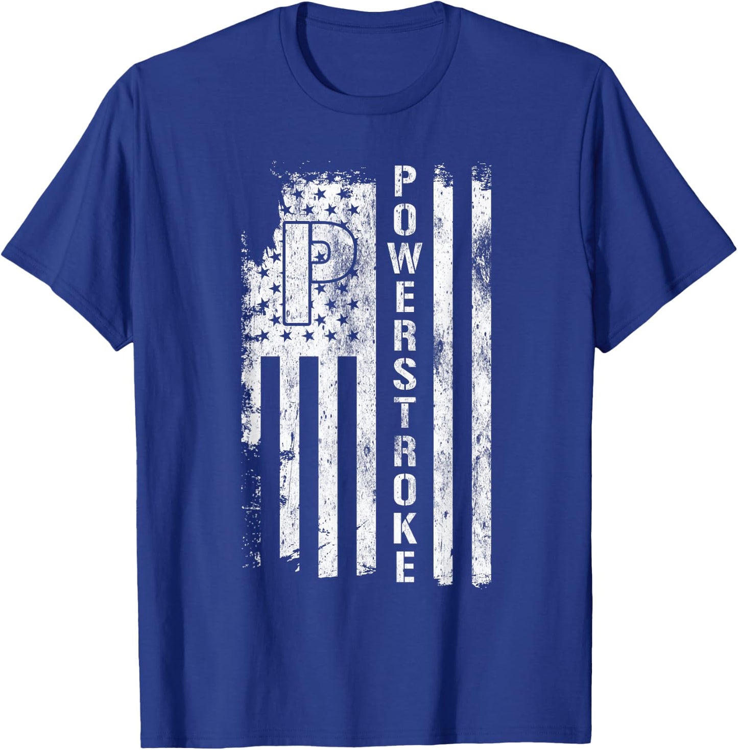 Powerstroke American Flag T-Shirt - T-Shirt | Royal