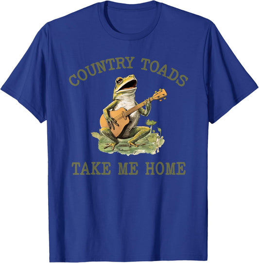 Funny Country Toads Take Me Home Vintage T-Shirt - T-Shirt | Royal