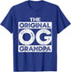 The OG Original Grandpa Funny Birthday Grandad Urban T-Shirt - T-Shirt | Royal