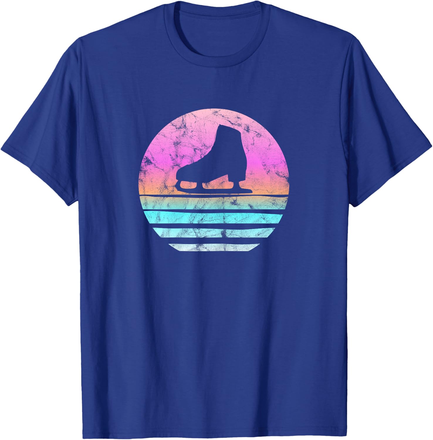 Cool Vintage Retro Figure Skating Shirt For Girls and Women T-Shirt - T-Shirt | Royal