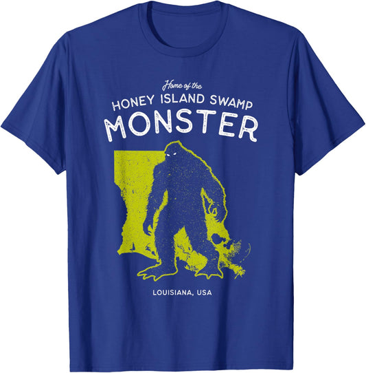 Home of the Honey Island Swamp Monster - USA, Cryptid T-Shirt - T-Shirt | Royal