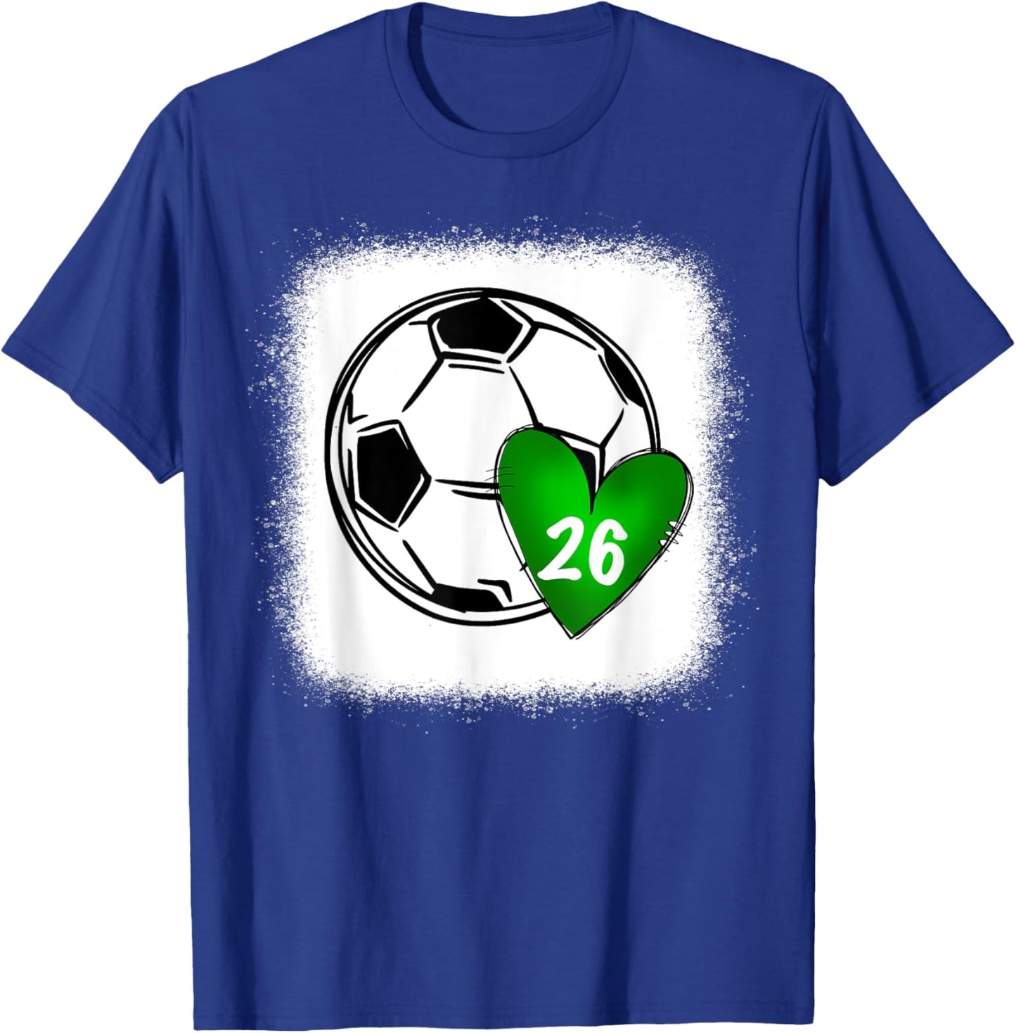 Custom Soccer Mom 26 Heart for Mom, Mommy T-Shirt - T-Shirt | Royal