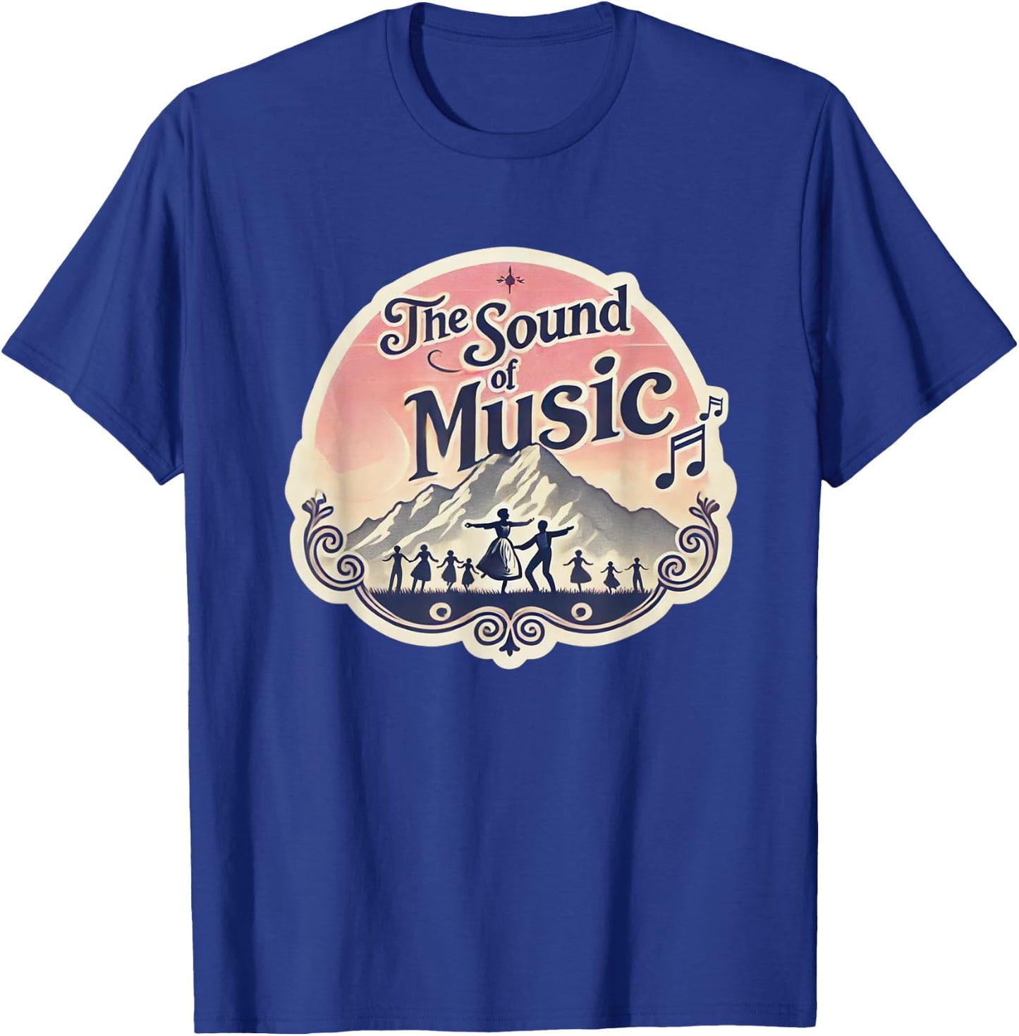 Sunset over the Alps Sound Of Music Family Musical T-Shirt - T-Shirt | Royal