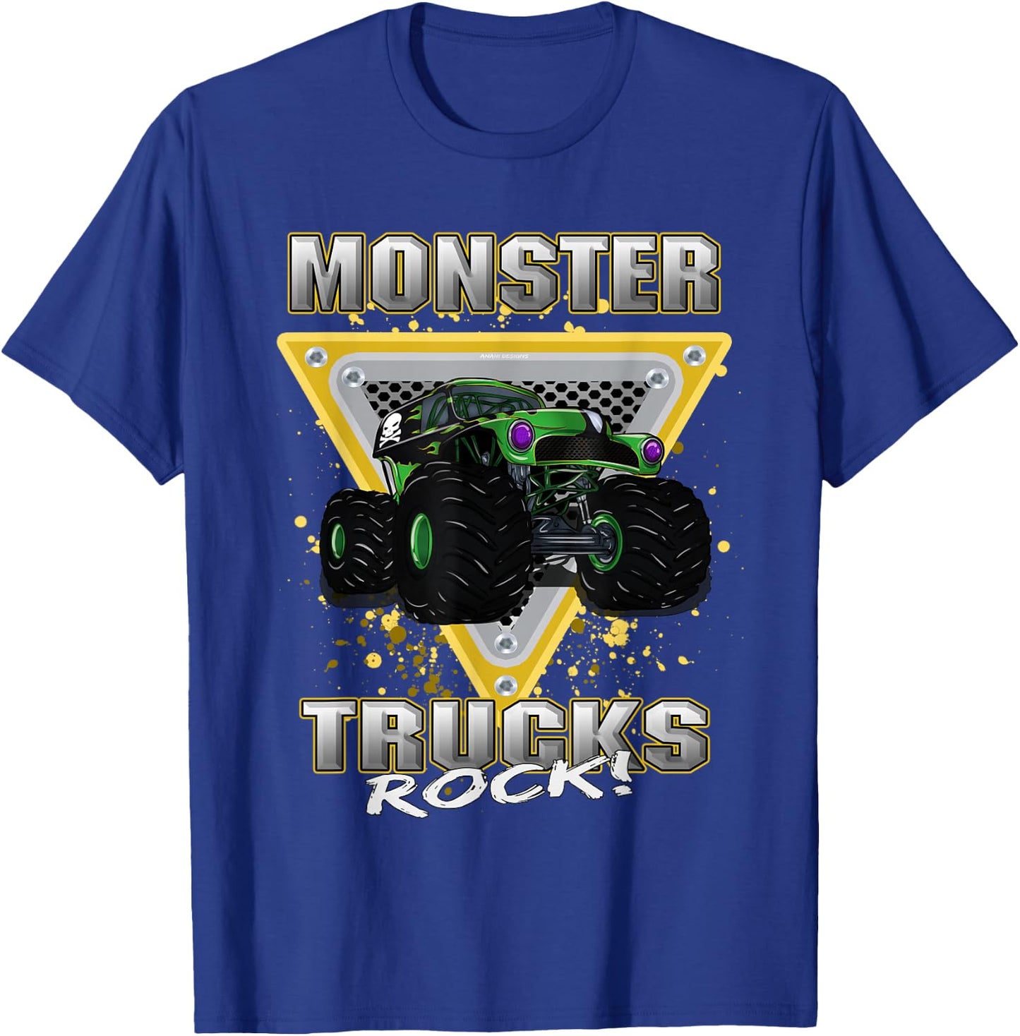 Monster Trucks Rock T-Shirt - T-Shirt | Royal