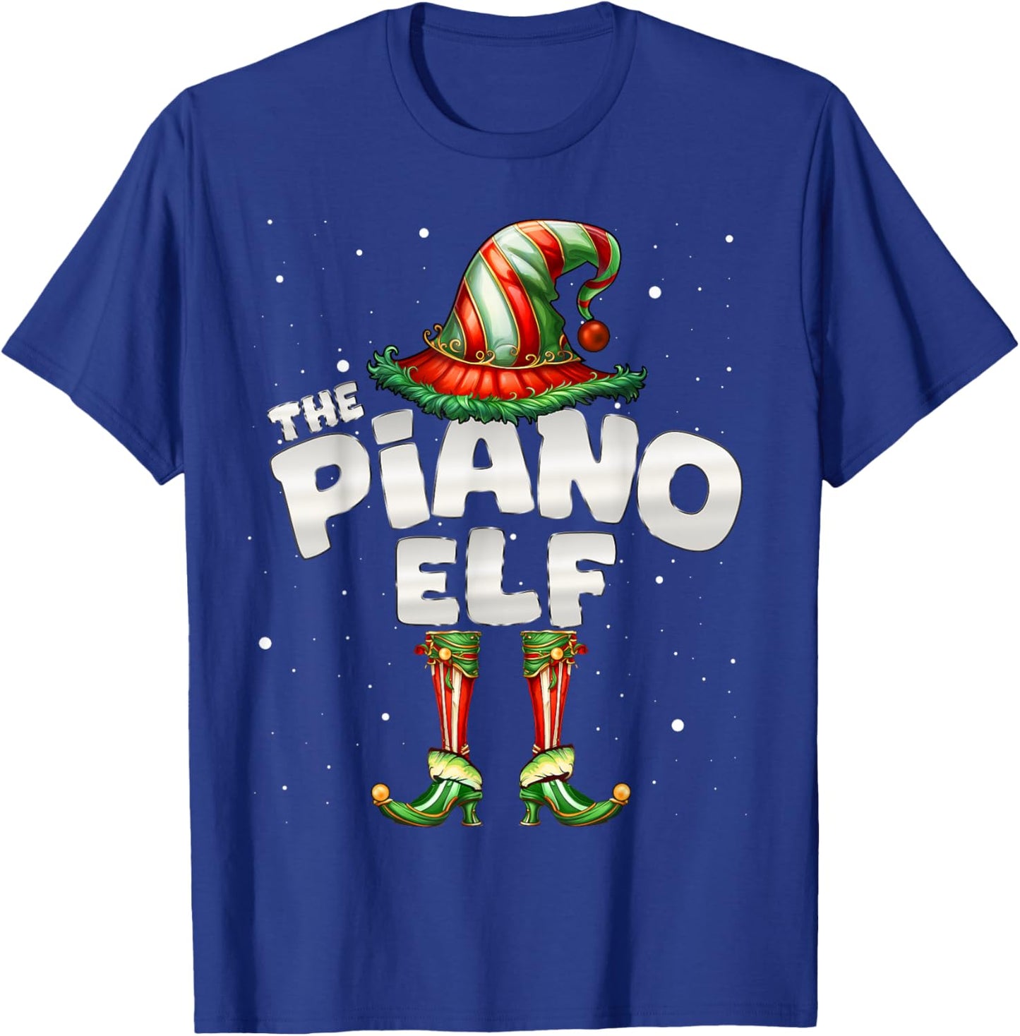 I'm The Piano Elf Family Matching Group Christmas Party T-Shirt - T-Shirt | Royal