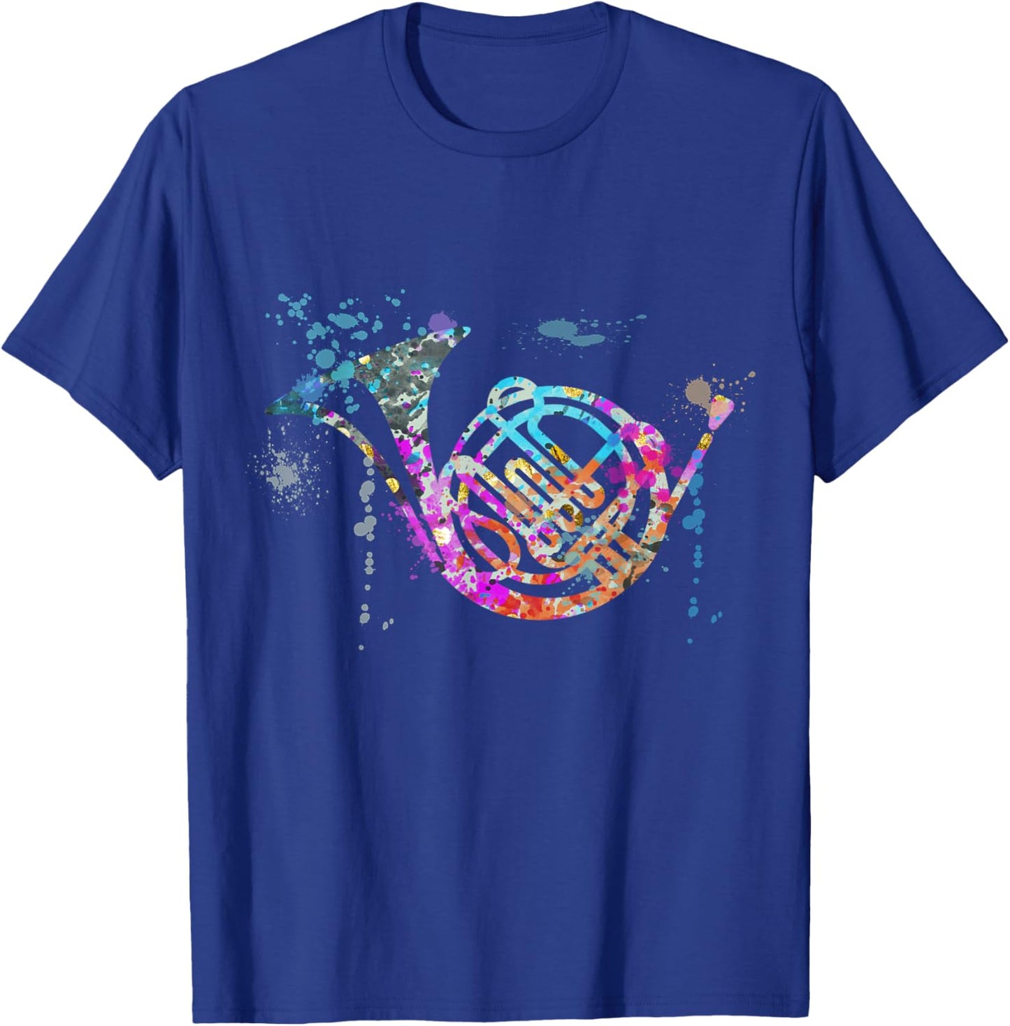 French Horn Instrument Silhouette French Horns T-Shirt - T-Shirt | Royal