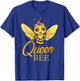 Queen Bee Crown Women Girls Mom Wife Daughter Honeybee T-Shirt - T-Shirt | Royal